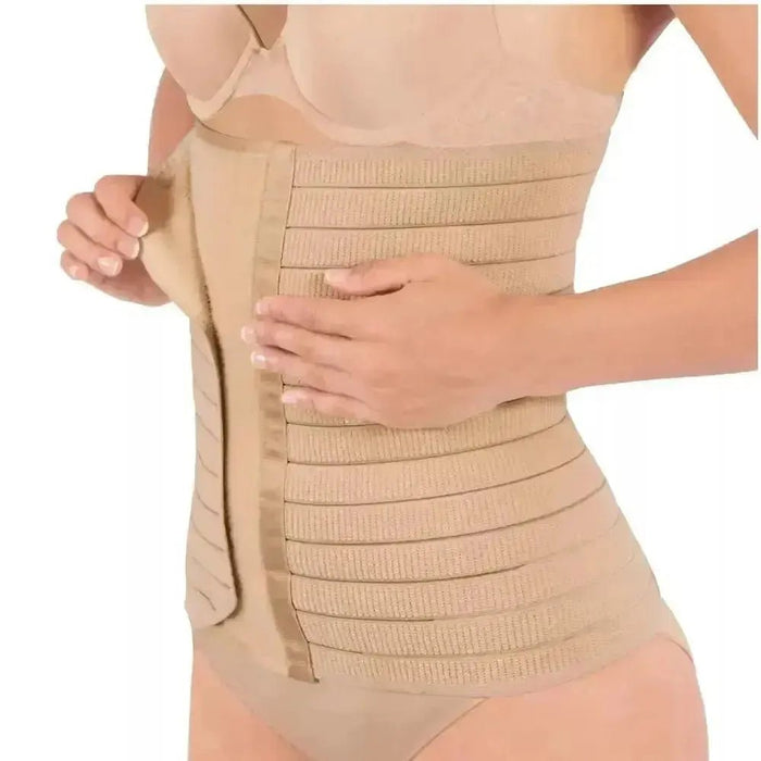 For Moms Faja Envolvente Alta Postparto Y PostCirugia Con Tela Multilineal Color Nude - Fajasymas