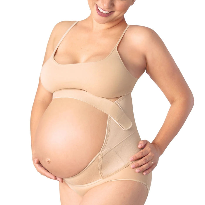 New Form Faja Para Embarazada Soporte Maternal Con Tela Ajustable Color Nude - Fajasymas