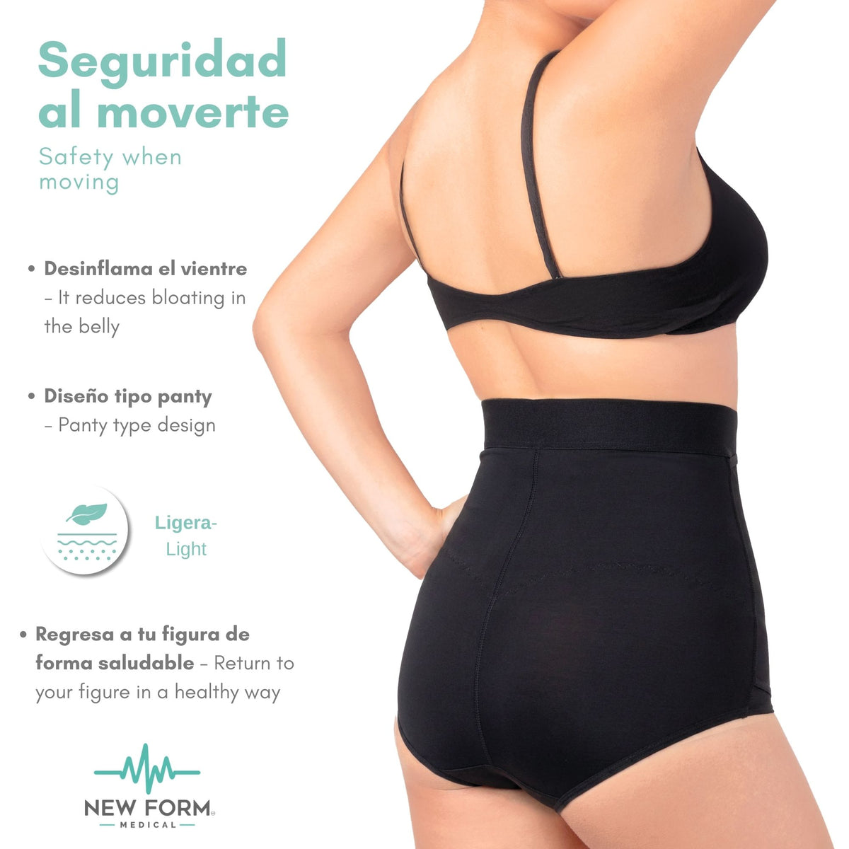 NEW FORM MEDICAL - Faja Postparto Alta Ajustable. Modelo 1835
