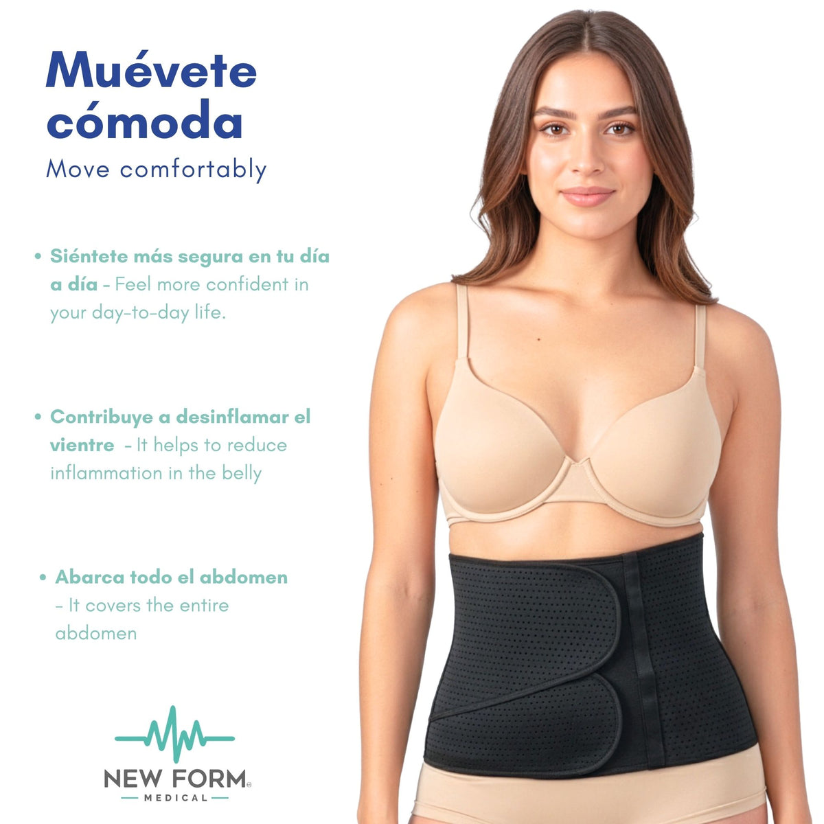NEW FOR MEDICAL – Faja Ojal Envolvente con Doble Aleta. Modelo 886