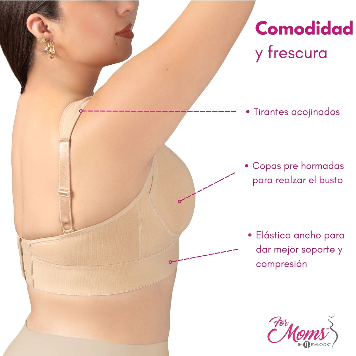 FOR MOMS - Bra de Lactancia sin Varilla, for Moms, Fajasymas