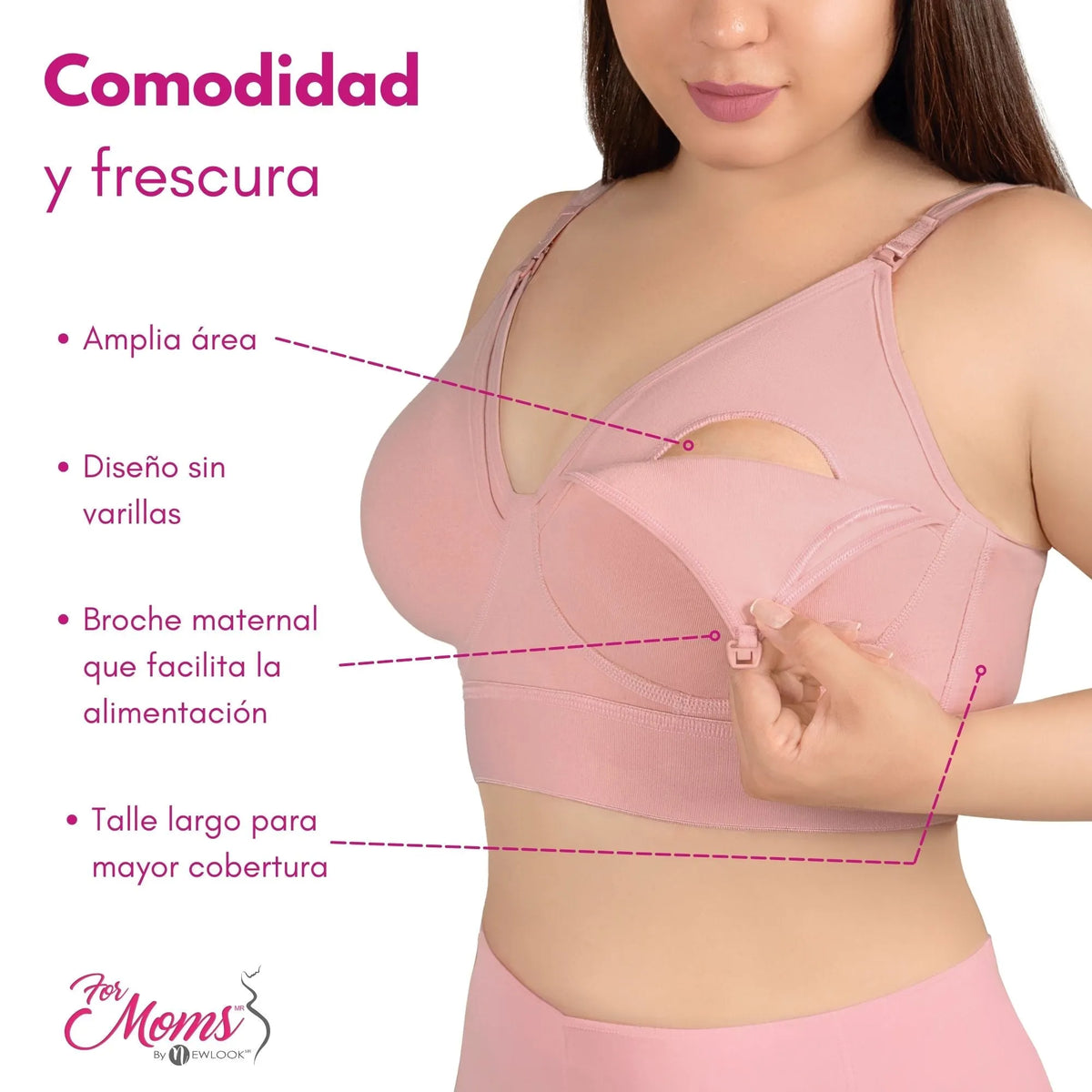 FOR MOMS - Bra de Lactancia sin Varilla, for Moms, Fajasymas