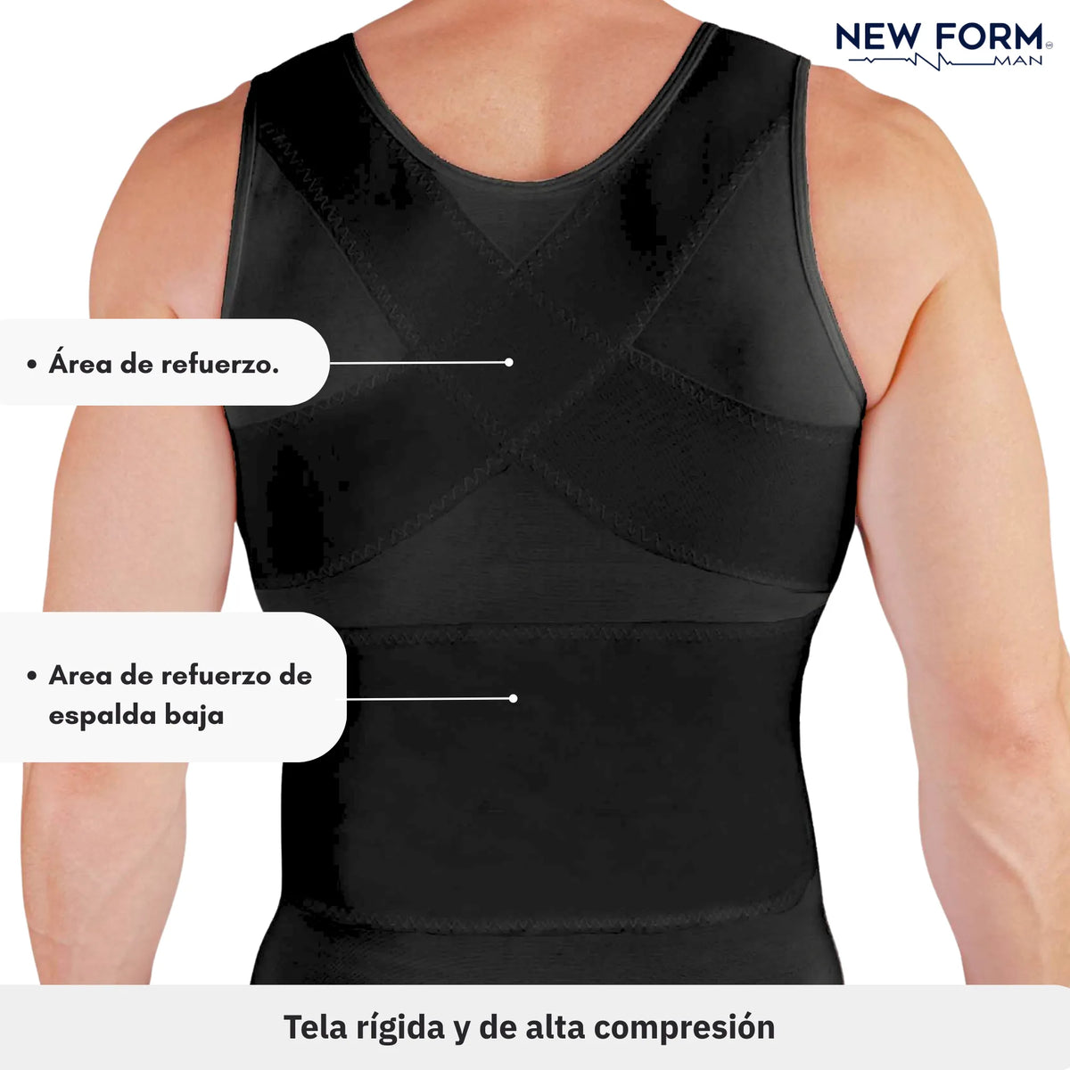 NEW FORM - Faja Para Hombre Chaleco Modelador Y Corrector De Postura. Modelo 701