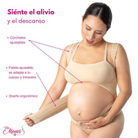 For Moms Faja Para Embarazo Tipo Chaleco Con Soporte Espalda, Fajasymas