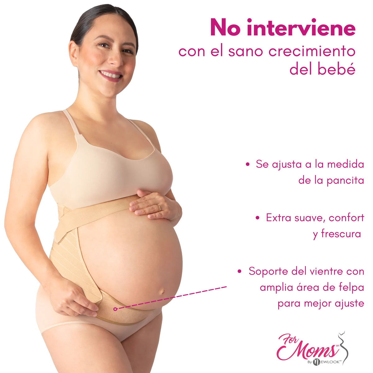 For Moms Fajas Para Embarazadas Soporte Maternal Tela Multilinea Suave, for Moms, Fajasymas