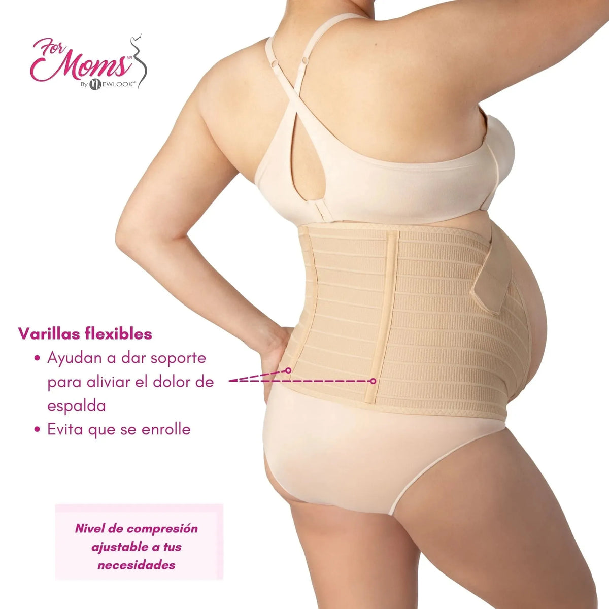 For Moms Fajas Para Embarazadas Soporte Maternal Tela Multilinea Suave, Fajasymas