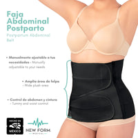 NEW FORM MEDICAL – Faja Postparto Doble Aleta Control de Abdomen. Modelo 1823