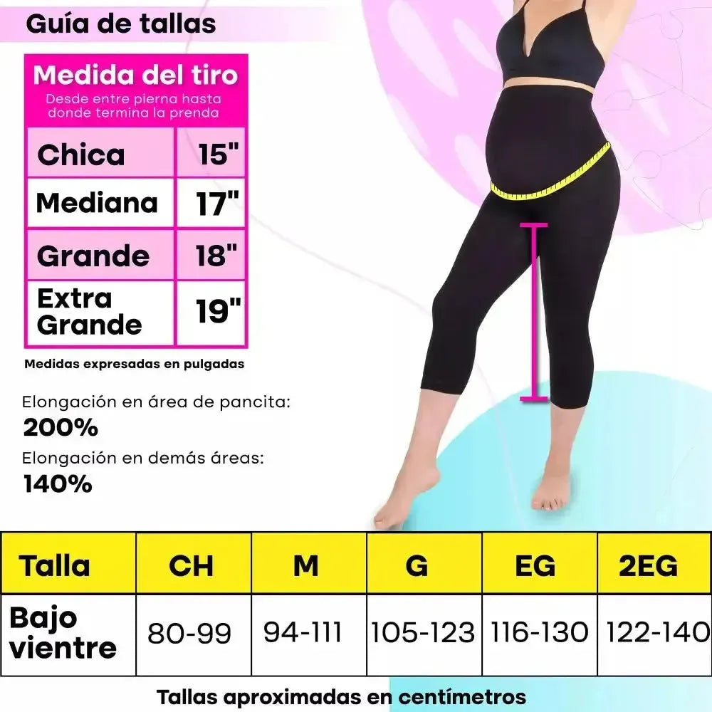 Capri para embarazadas Motherfit, Fajasymas