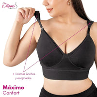 FOR MOMS - Bra de Lactancia con Refuerzo en la Espalda Sin Varilla, for Moms, Fajasymas