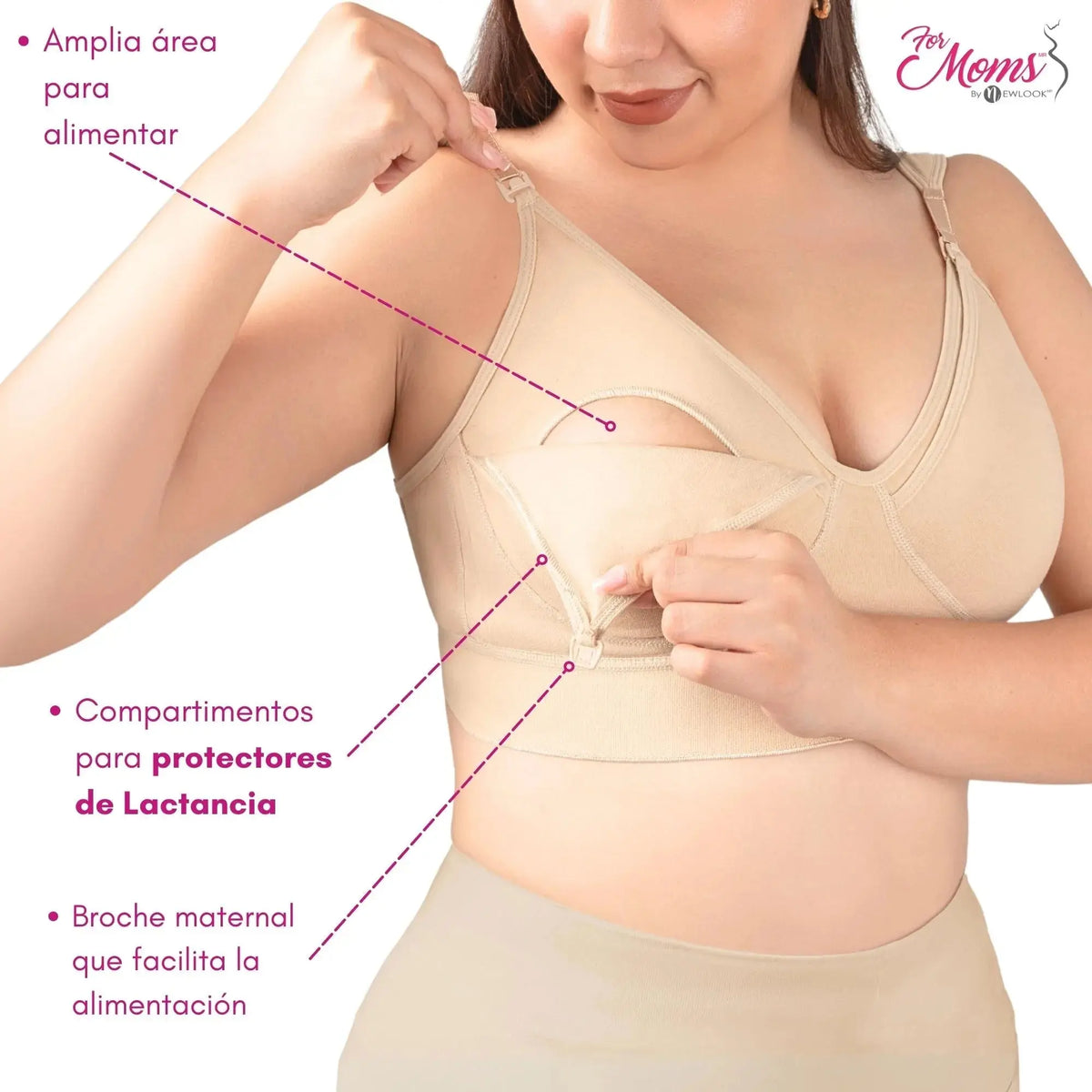 FOR MOMS - Bra de Lactancia sin Varilla, for Moms, Fajasymas