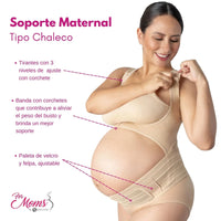 For Moms Faja Para Embarazo Tipo Chaleco Con Soporte Espalda, Fajasymas