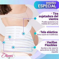 For Moms Fajas Para Embarazadas Soporte Maternal Tela Multilinea Suave, Fajasymas