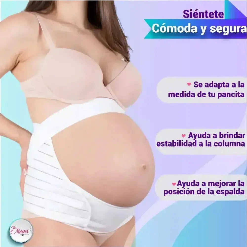 For Moms Fajas Para Embarazadas Soporte Maternal Tela Multilinea Suave, Fajasymas