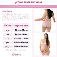 For Moms Panty Faja Maternal Ajustable Con Algodón Elástico Sobre Vientre, Fajasymas