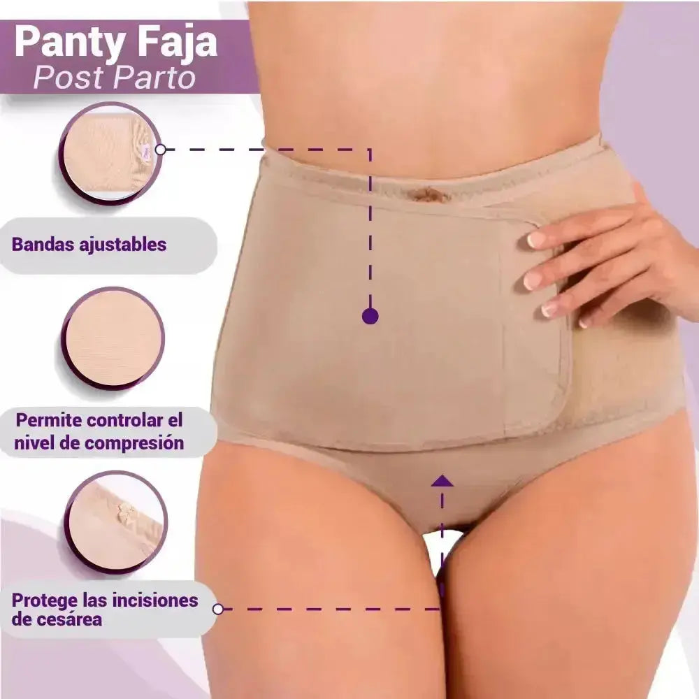 For Moms Panty Faja Postparto Corta Calzon, Fajasymas