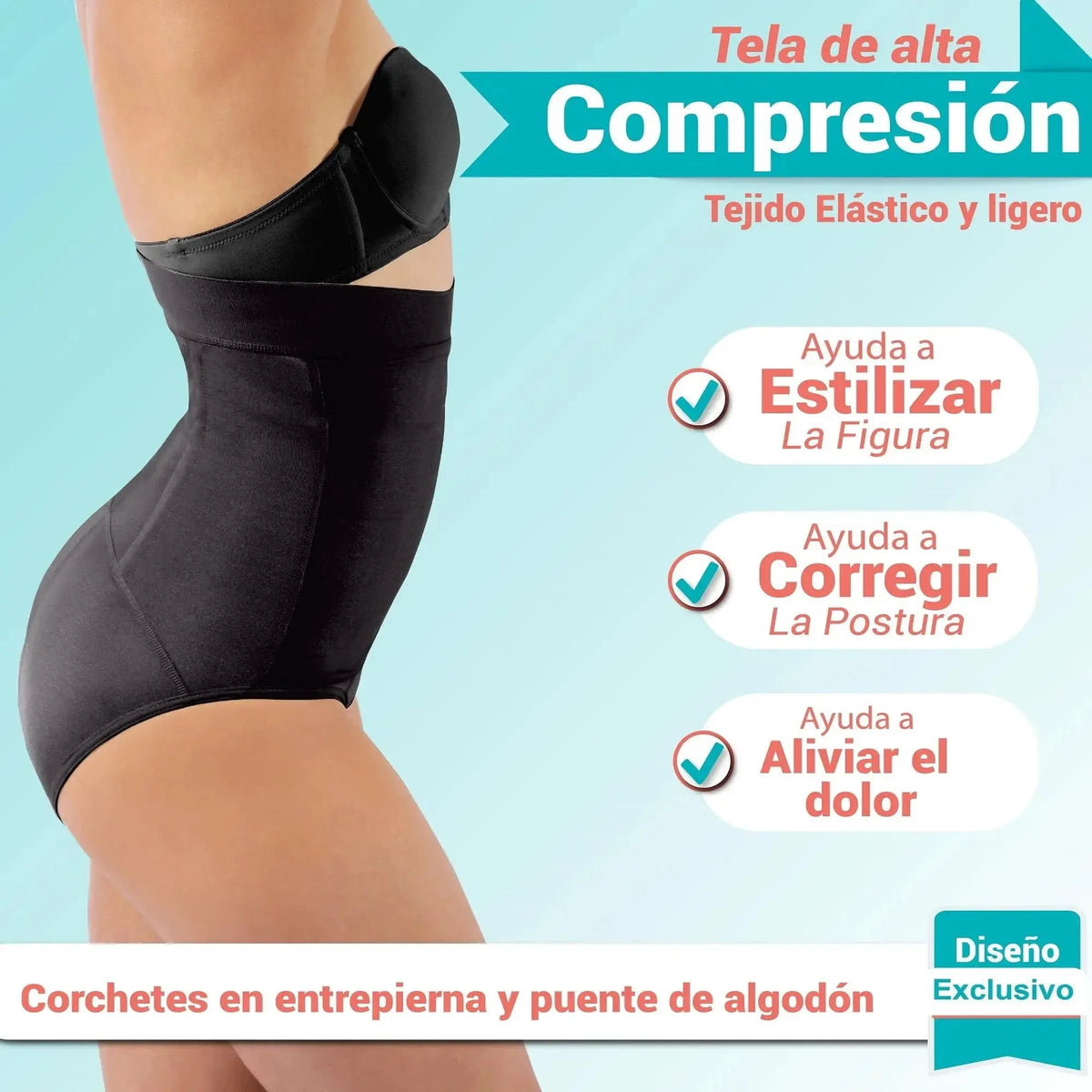 MOTHERFIT Fajas postparto de cintura alta - Fajasymas