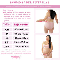 Motherfit Faja soporte maternal con broches de ajuste tela suave para postura de espalda en embarazadas