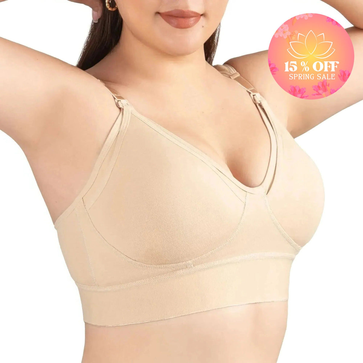 FOR MOMS - Bra de Lactancia con Refuerzo en la Espalda Sin Varilla. Modelo 509