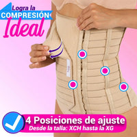 Motherfit Faja Postparto Tela Multilineal Fajas Postparto Alta Fajas Para Mujer Para Postparto, Liposucción e Histerectomía - Fajasymas