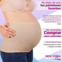 New Form Banda Maternal Soporte Al Vientre Con Tela Estirable Y Suave, Fajasymas