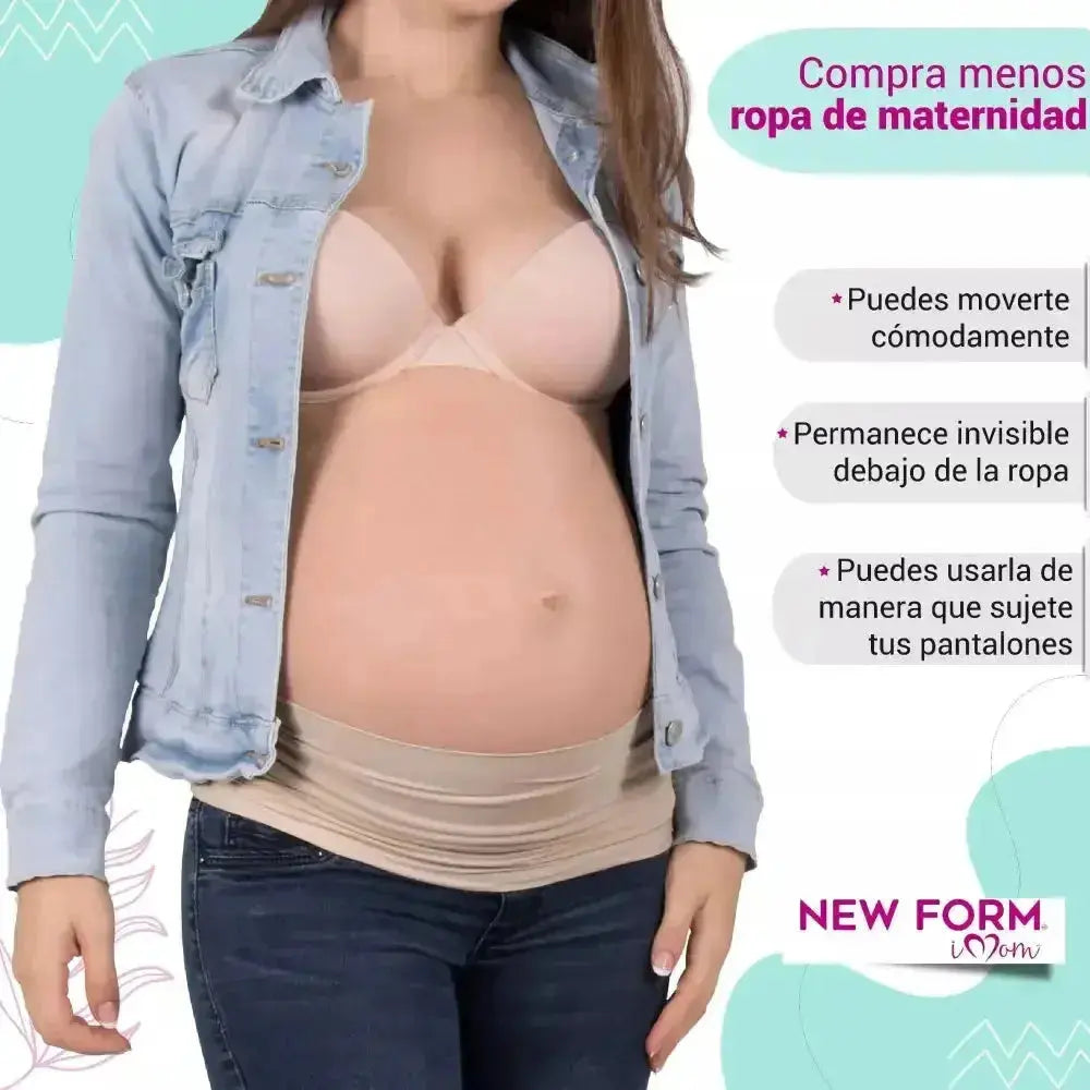 New Form Banda Maternal Soporte Al Vientre Con Tela Estirable Y Suave, Fajasymas