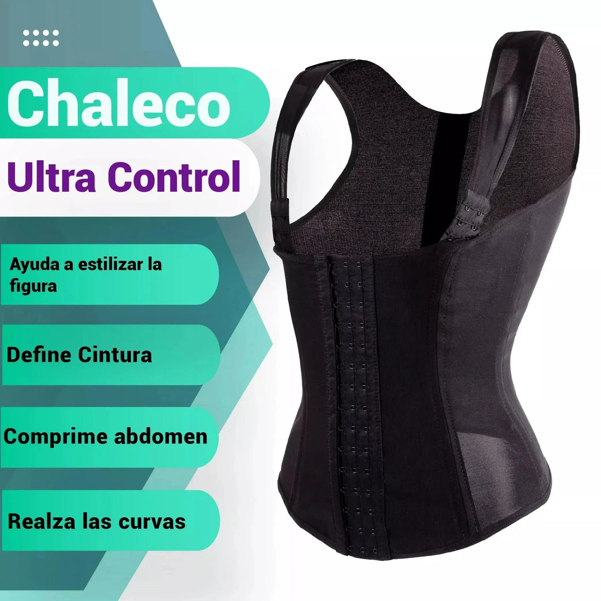 New Form Faja Chaleco Ultra Control Corrige Postura Y Realza El Busto, Fajasymas