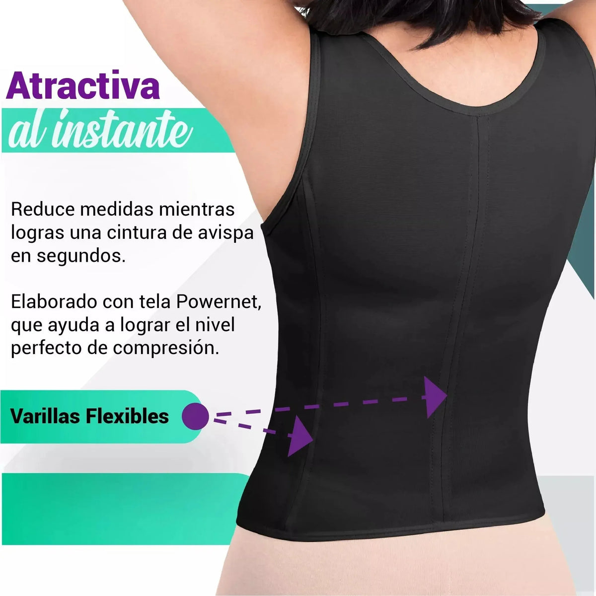 New Form Faja Chaleco Ultra Control Corrige Postura Y Realza El Busto, Fajasymas