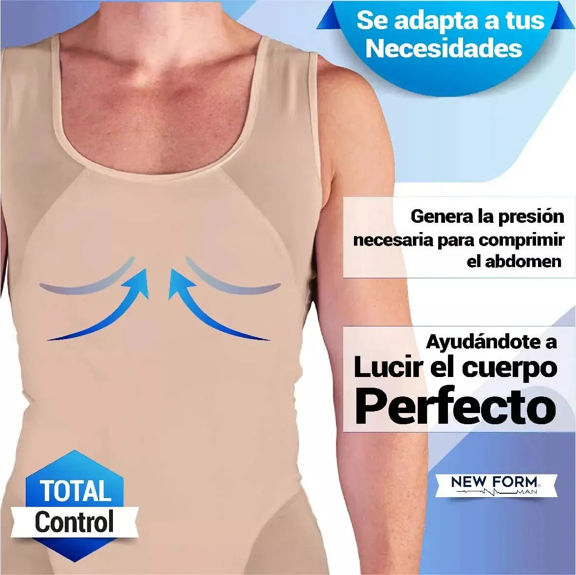 New Form Faja Para Hombre Chaleco Modelador Y Corrector De Postura, Fajasymas