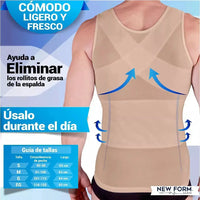 New Form Faja Para Hombre Chaleco Modelador Y Corrector De Postura, Fajasymas