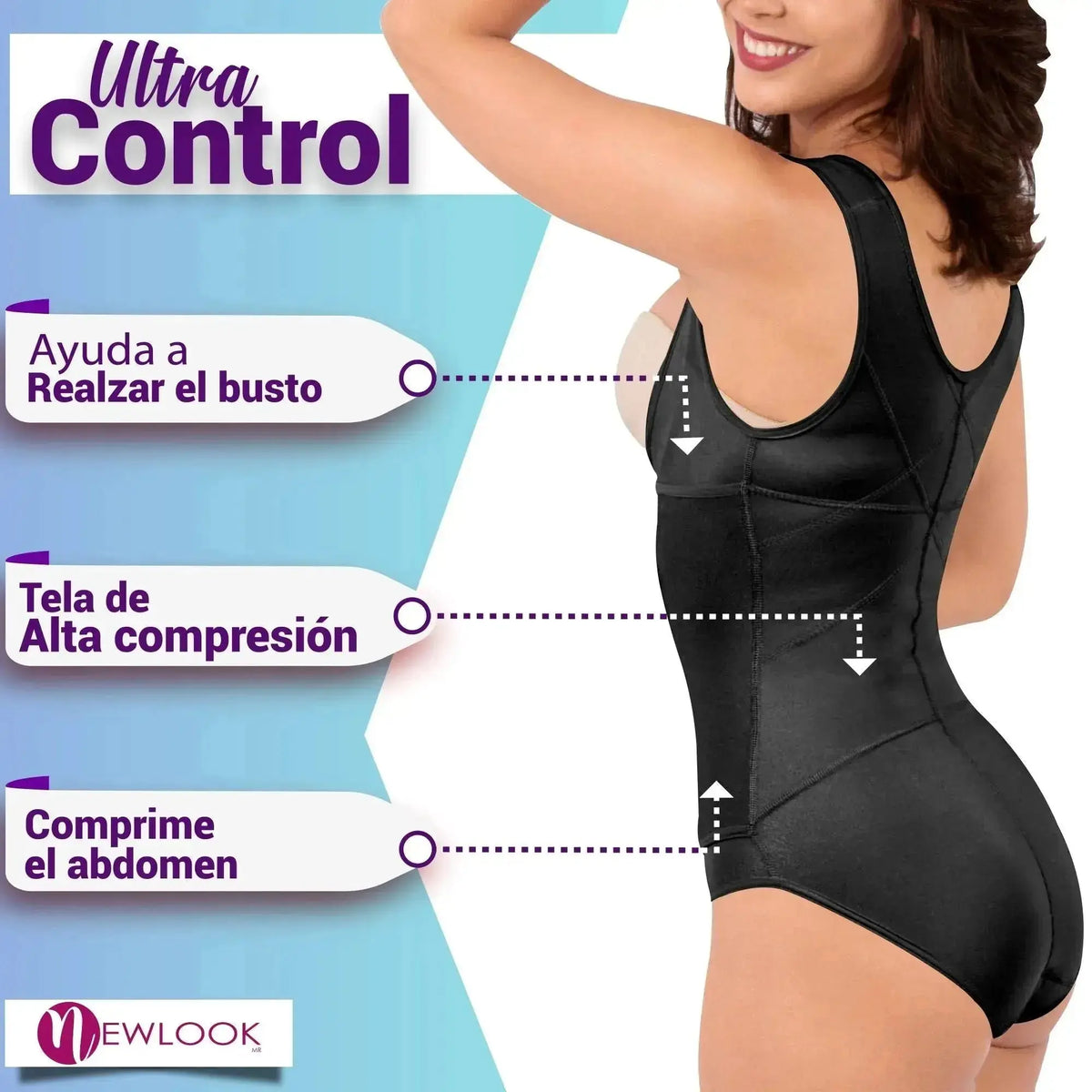 New Look Body Cinturilla Ultra Control Con Tela Suave De Alta Compresión - Fajasymas