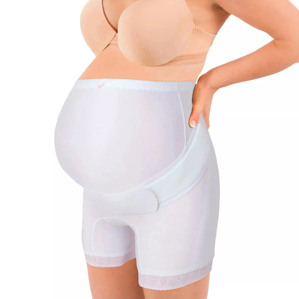 New Look Panty Faja Maternal Ajustable Estilo Bermuda Con Banda Elástica, Fajasymas