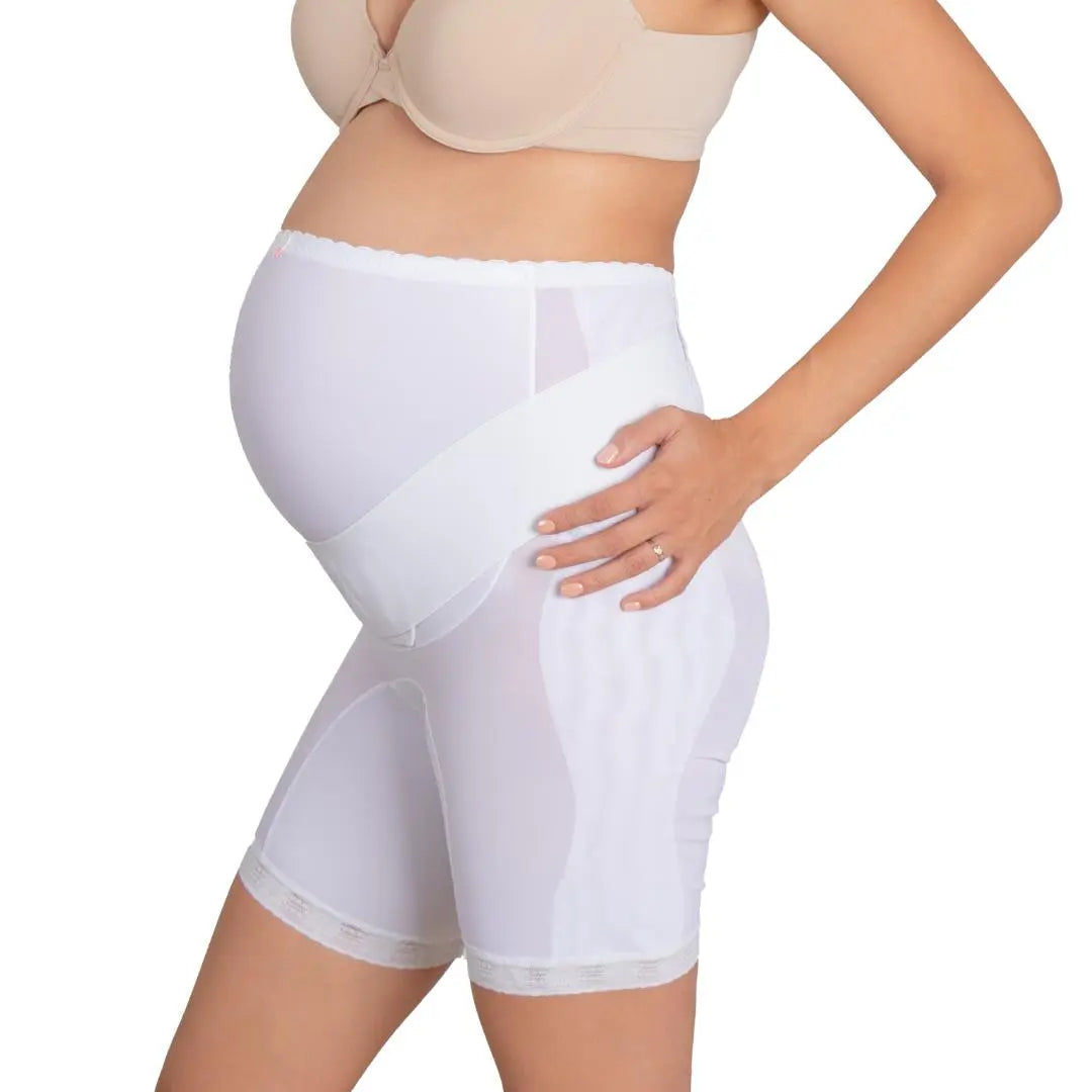 New Look Panty Faja Maternal Ajustable Estilo Bermuda Con Banda Elástica - Fajasymas