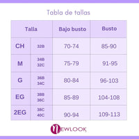 Newlook Bra Post Operatorio Mastectomía Ajustable Suave, Fajasymas