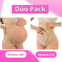 DÚO PACK 1 MODELO 586 + 573 solo NUDE - Fajasymas