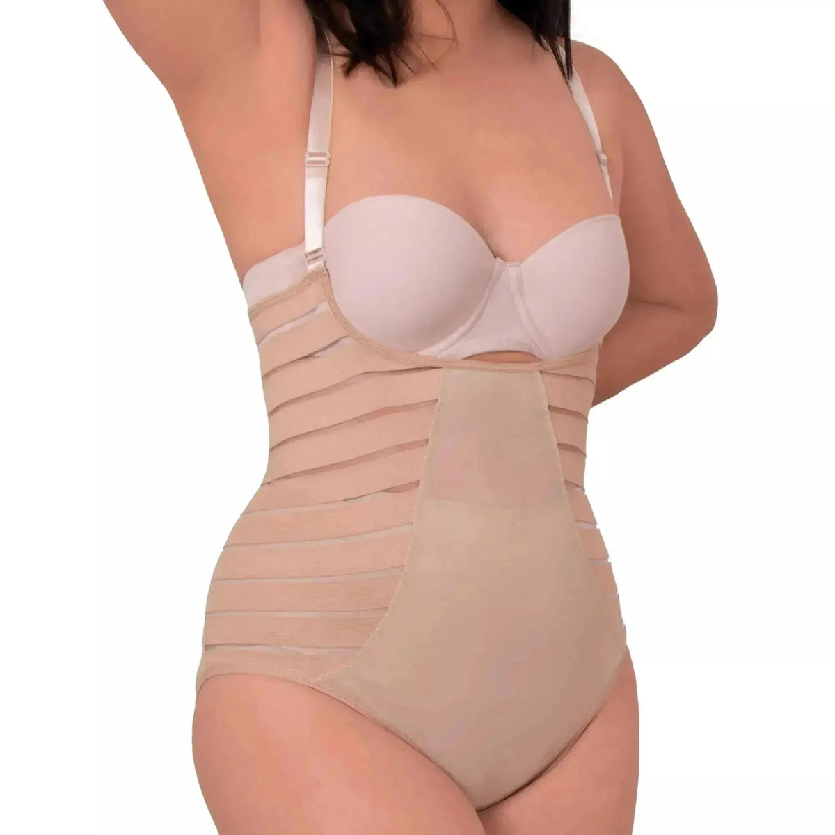 Faja Body Multilíneas Comprime El Abdomen Y Realza El Busto. Modelo 1277 - Fajasymas