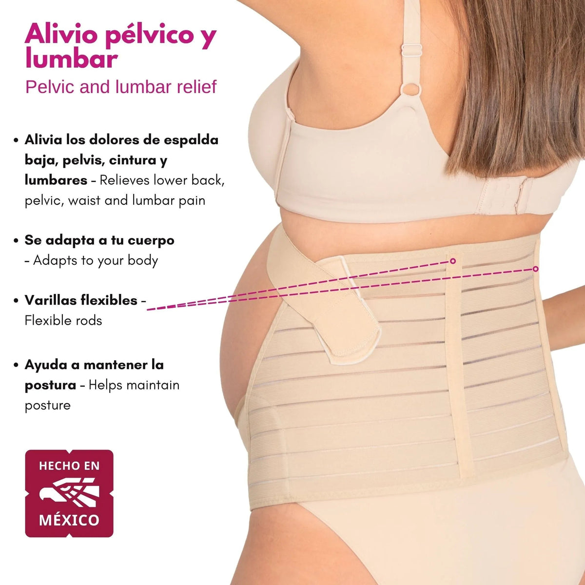 Faja para Embarazadas con Soporte Maternal. Modelo 1009 - Fajasymas