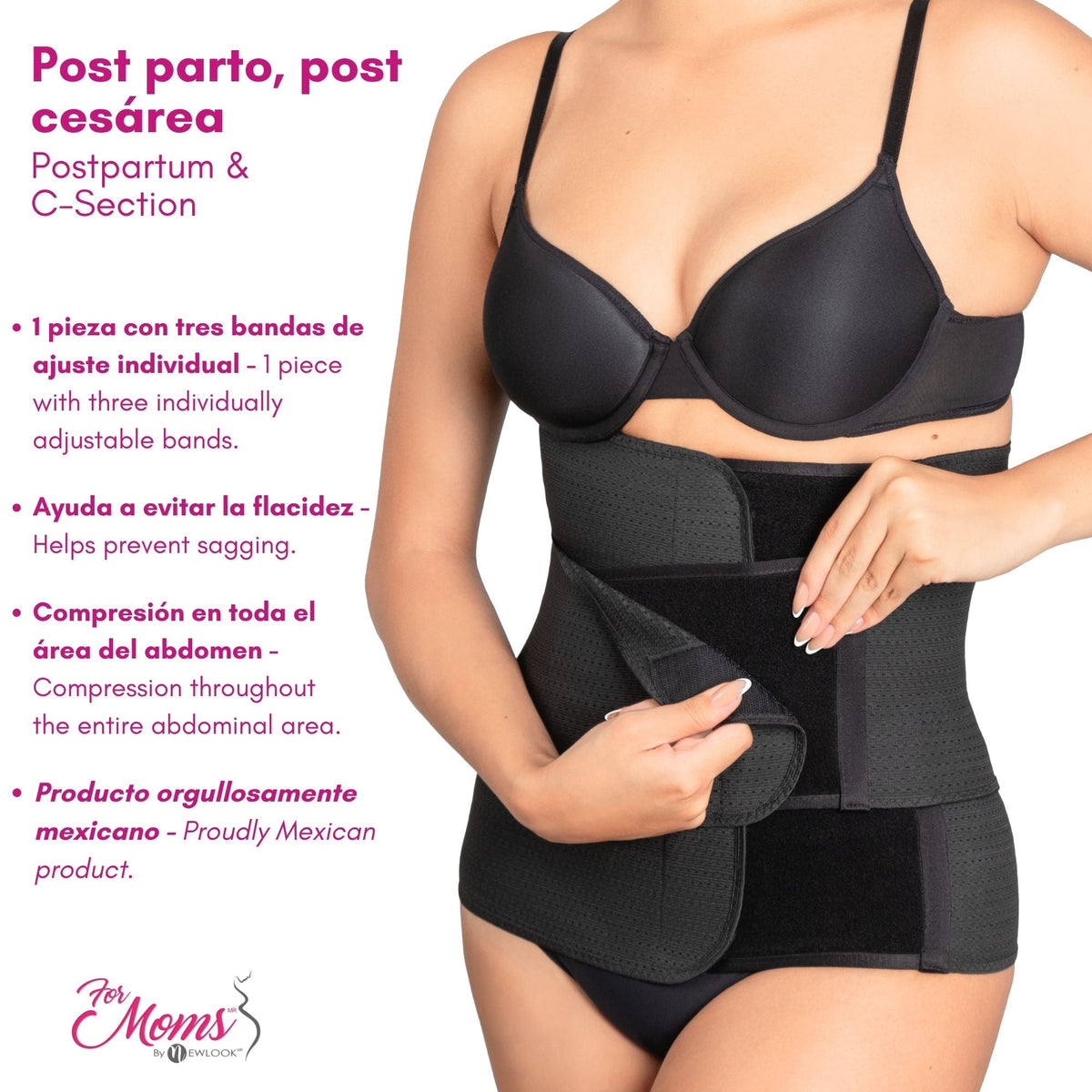 Faja post parto alta triple ajuste - Fajasymas
