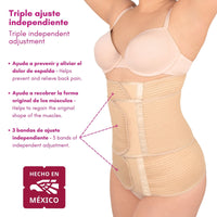Faja post parto alta triple ajuste - Fajasymas