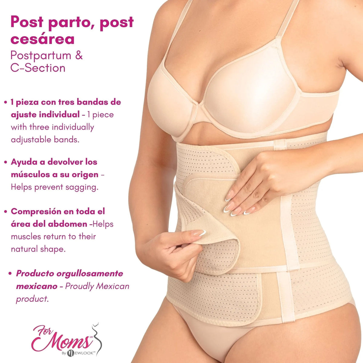 Faja post parto alta triple ajuste. Modelo 578 - Fajasymas