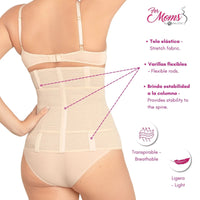 Faja post parto alta triple ajuste. Modelo 578 - Fajasymas