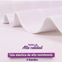 Faja Postparto Alta y Postcirugía 4B Con Tela De Alta Compresión Color Blanco - Fajasymas