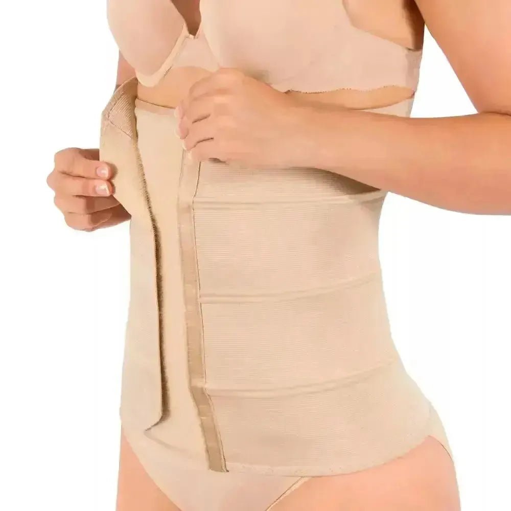 Faja Postparto Alta y Postcirugía 4B Con Tela De Alta Compresión Color Nude - Fajasymas