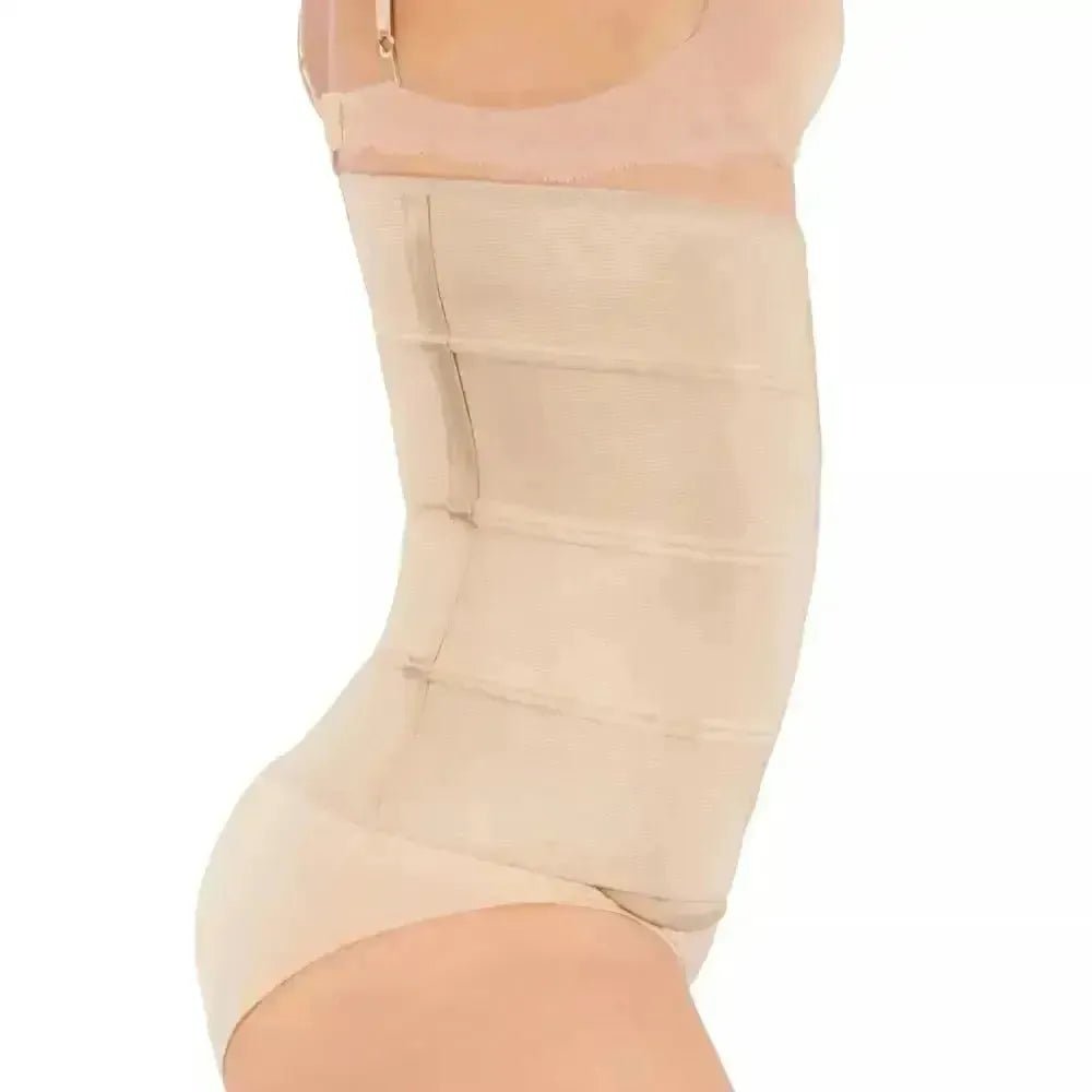 Faja Postparto Alta y Postcirugía 4B Con Tela De Alta Compresión Color Nude - Fajasymas