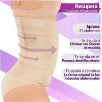 Faja Postparto Alta y Postcirugía 4B Con Tela De Alta Compresión Color Nude - Fajasymas