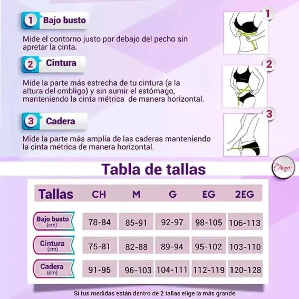 Faja Postparto Alta y Postcirugía 4B Con Tela De Alta Compresión Color Nude - Fajasymas