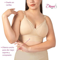 FOR MOMS - Bra de Lactancia con Refuerzo en la Espalda Sin Varilla. Modelo 509 - Fajasymas
