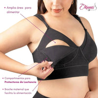 FOR MOMS - Bra de Lactancia con Refuerzo en la Espalda Sin Varilla. Modelo 509 - Fajasymas