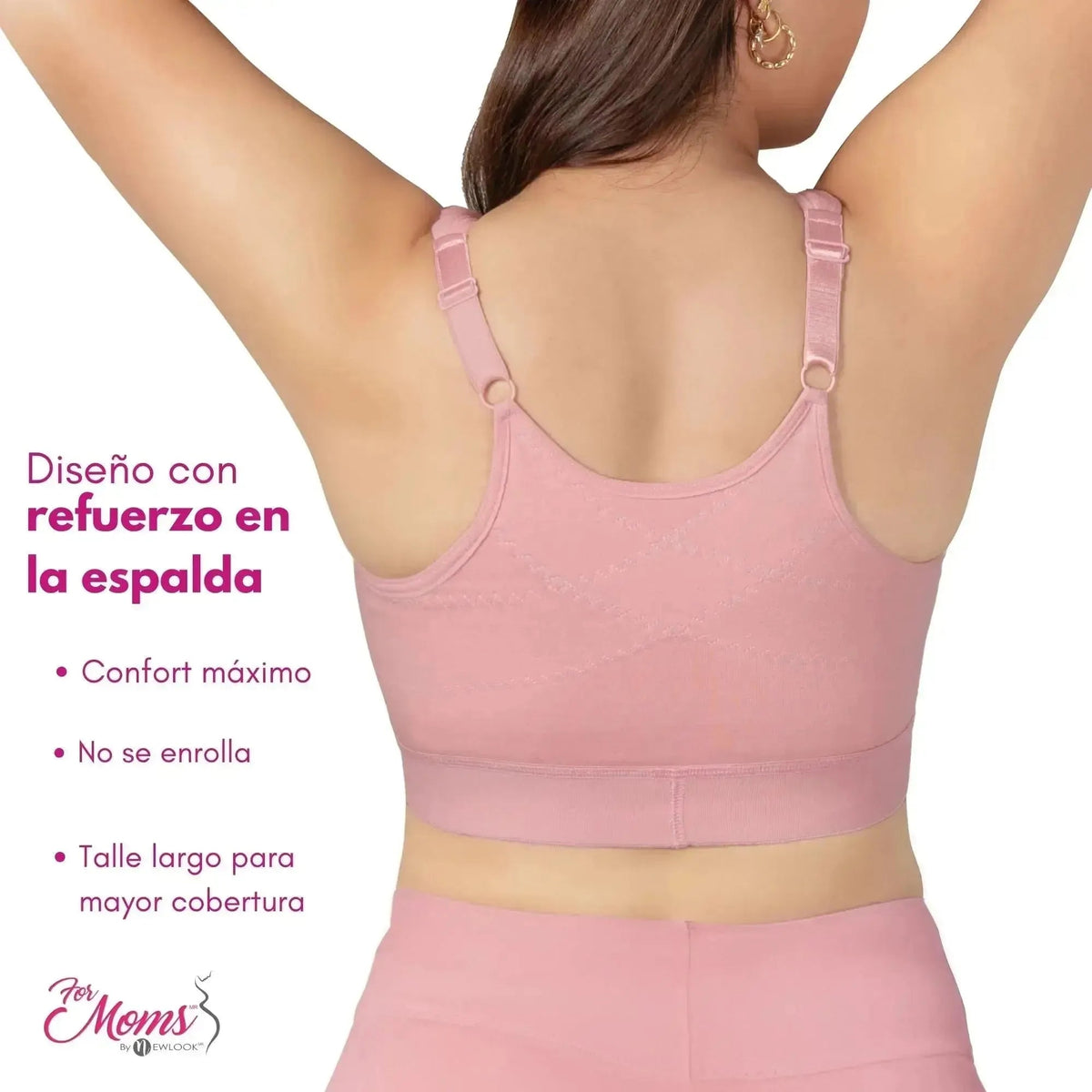 FOR MOMS - Bra de Lactancia con Refuerzo en la Espalda Sin Varilla. Modelo 509 - Fajasymas