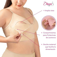 FOR MOMS - Bra de Lactancia con Refuerzo en la Espalda Sin Varilla. Modelo 509 - Fajasymas