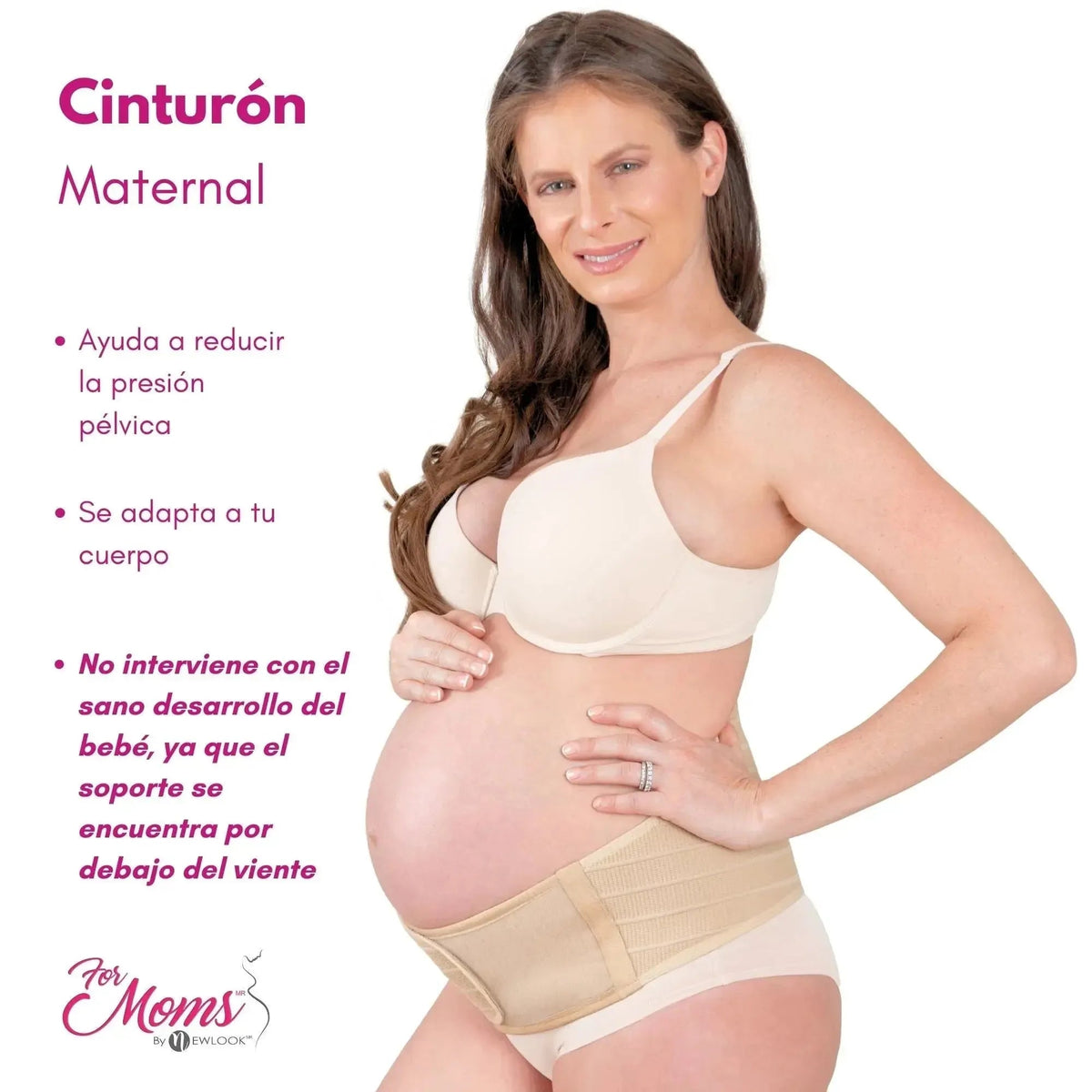 FOR MOMS - Cinturón Para Embarazadas Soporte Maternal. Modelo 581 - Fajasymas